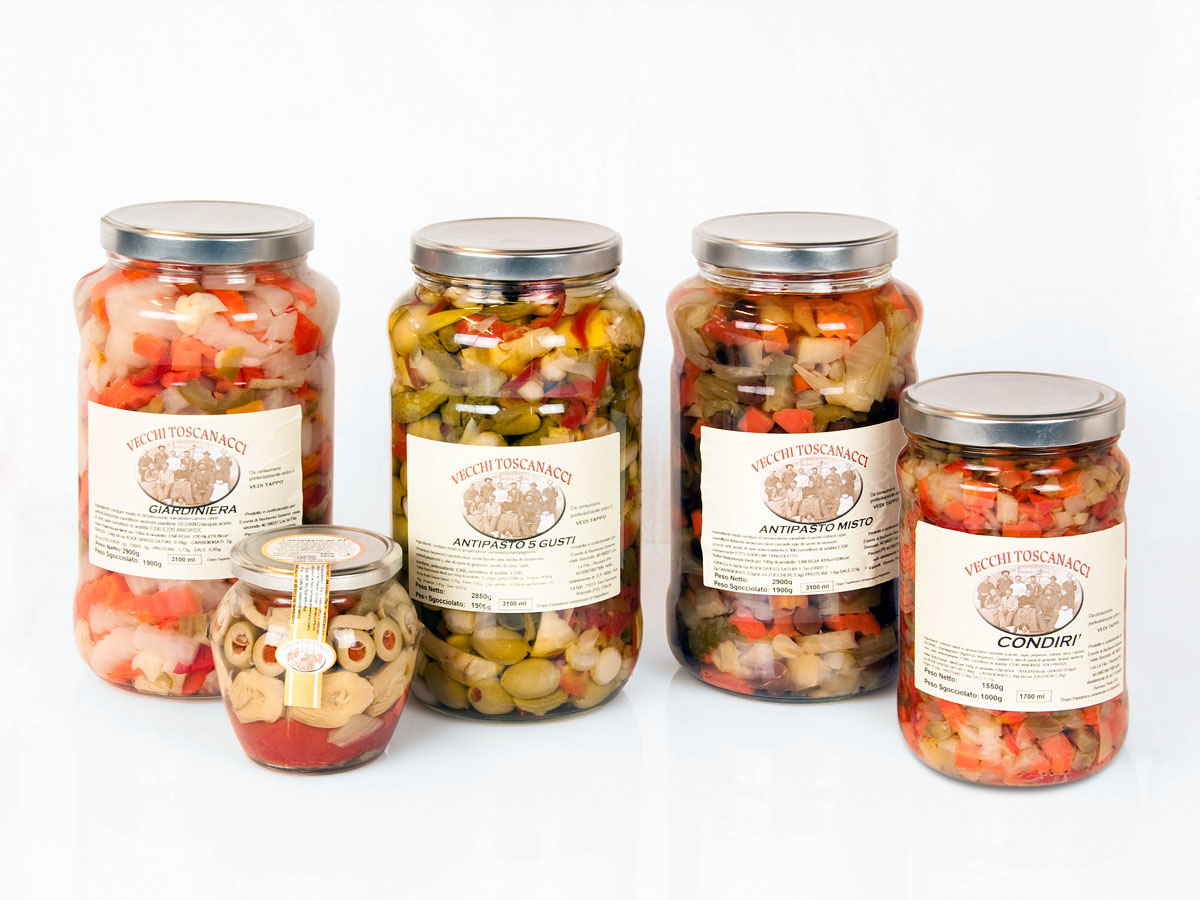 GIARDINIERA IN ACETO E ANTIPASTI IN OLIO